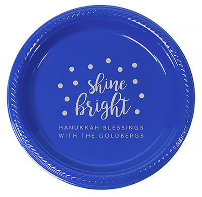 Confetti Dots Shine Bright Plastic Plates